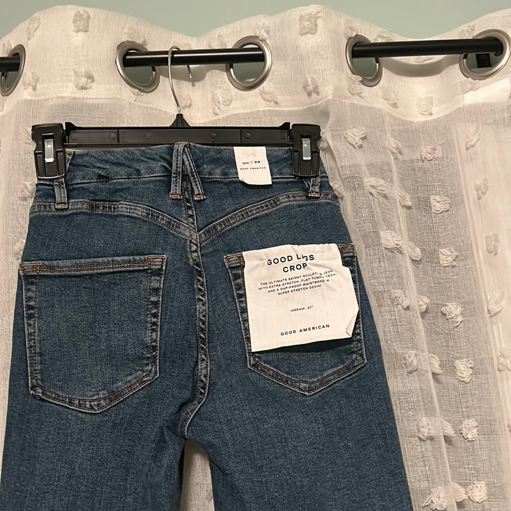 Good American Good Legs Crop high waisted Skinny Jeans